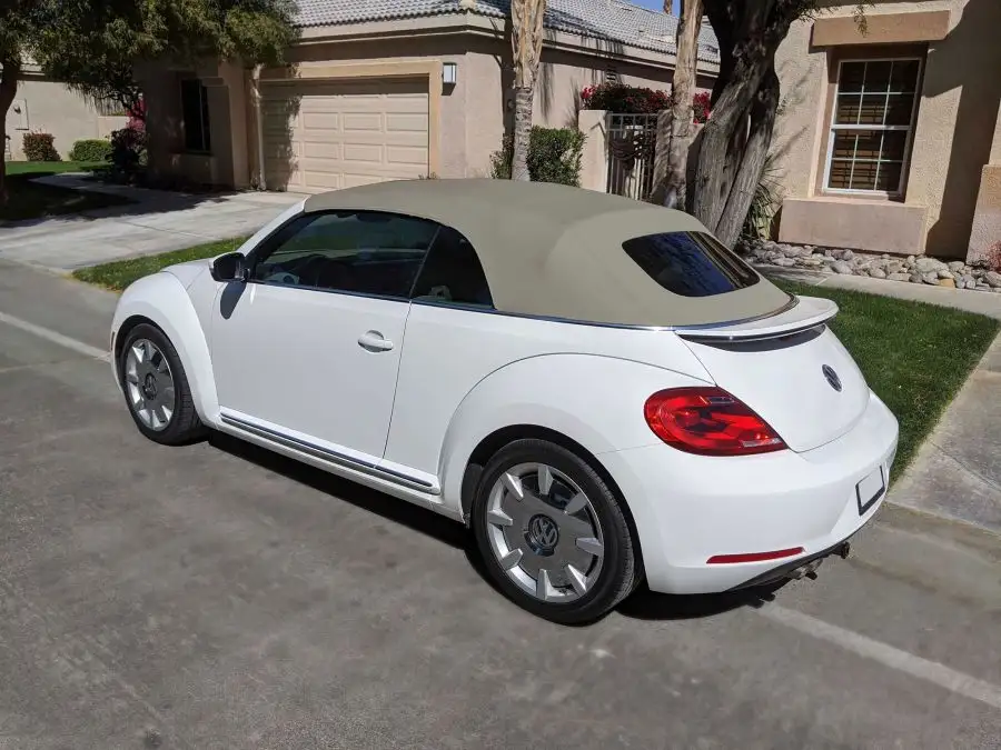 Beige replacement convertible top for 2012-2020 VW Beetle