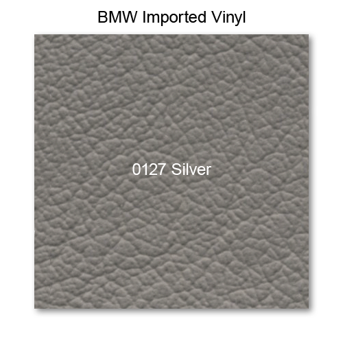 BMW E30 1987-1993, Seat Rr Bottom, Vinyl, 0127 Silver, Cabriolet, Vertical Dbl Track
