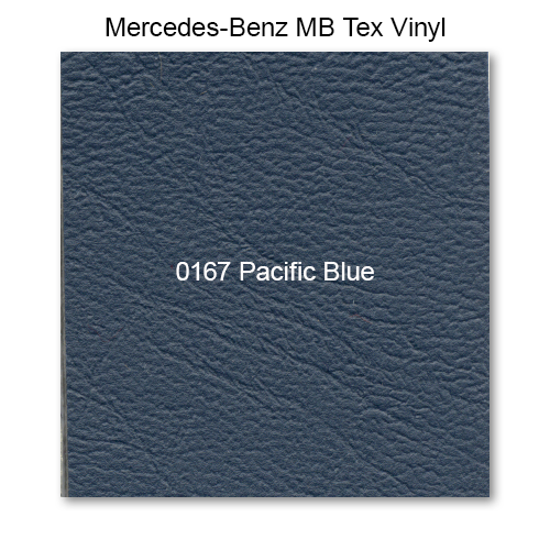 Mercedes 111, Seat Fnt Bottom, Vinyl, 0167 Pacific, Bench Seat, Basketweave Insert, Heat Sealed Pleats