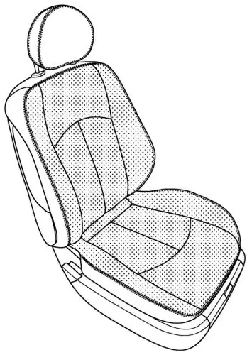 Mercedes 211 2003-2008, Seat Front Set, Style #1B, Face Perf