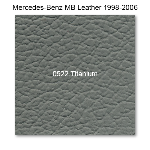 Mercedes 210 1997-2002, Headrest Fnt, Leather, 0522 Titanium