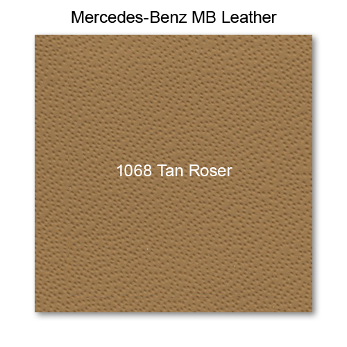 Mercedes 111 1960-1965, Armrest Fnt Single 13", Leather, 1068 Roser Tan, Flr Shift