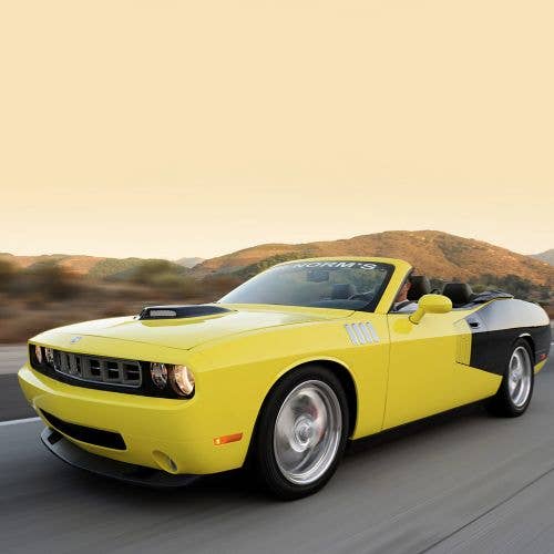 Replacement Convertible Soft Top for Dodge Challenger 2008-2011 1 Piece Heated Glass, Black German Classic