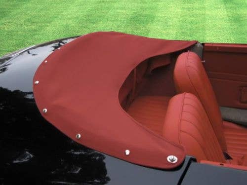 Porsche, 1960-1963, 356 Cabriolet, Boot Cover, Leather, 3171E Red