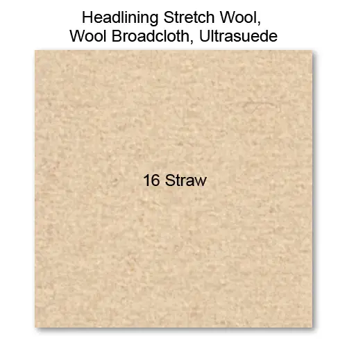 Headliner Material Broadcloth raw material, 16 Straw 