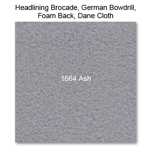 Headliner Material Foam Back raw material, 1664 Ash 57" wide
