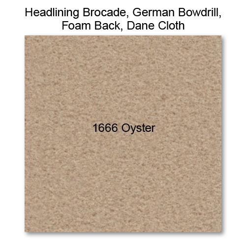 Headliner Material Foam Back raw material, 1666 Oyster 