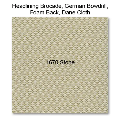 Headliner Material Foam Back raw material, 1670 Stone 