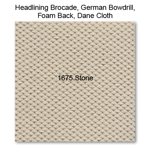 Headliner Material Foam Back raw material, 1675 Stone 