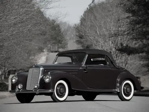 Mercedes, 1951-1955, 187, Carpet Trunk Kit, Wilton Wool III, 619 Gray