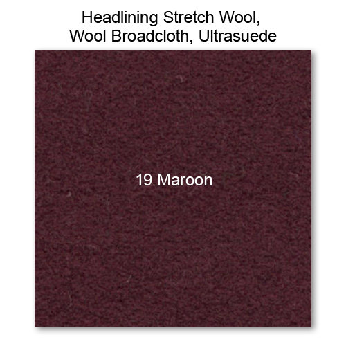Headliner Material Broadcloth raw material, 19 Maroon 
