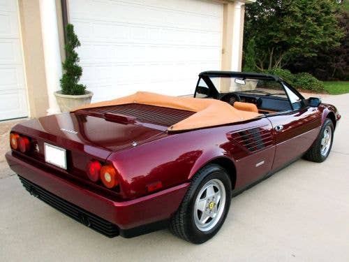 Ferrari, 1986-1994, Mondial, Boot Cover, German Classic, 105 Black-Tan, Fasteners not included
