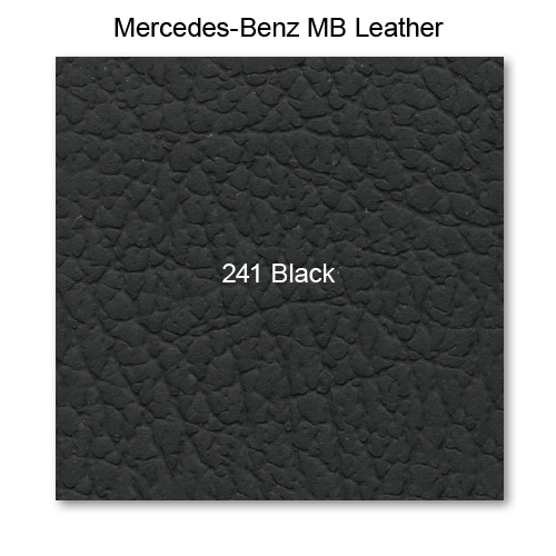 Mercedes 108 1965-1969, Seat Fnt Bottom, Leather, 241 Black, Basketweave Insert, Blind Stitch