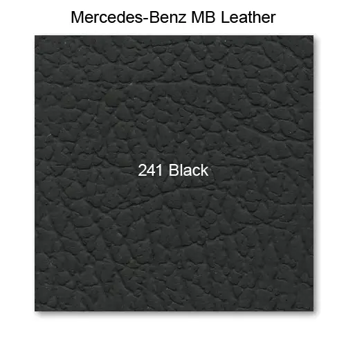 Mercedes 123 1980-1982, Seat Fnt Bottom, Leather, 241 Black, Wagon, Single Stitch, 6 Pleat