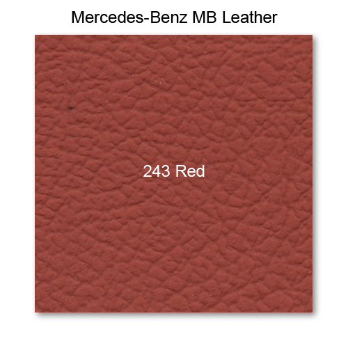 Mercedes 111 1961-1967, Armrest Fnt Dbl 17", Leather, 243 Red, Clmn Shift