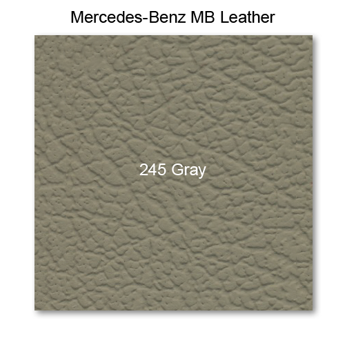 Mercedes 108 1965-1973, Headrest Fnt, Leather, 245 Gray