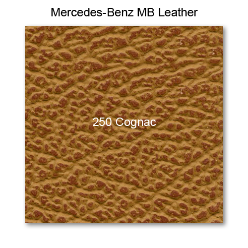 Mercedes 111 1961-1962, Seat Fnt Bottom, Leather, 250 Cognac, 5 Pleat