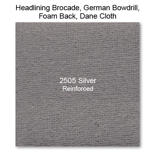 Headliner Material Foam Back Reinforced raw material, 2505 Silver 
