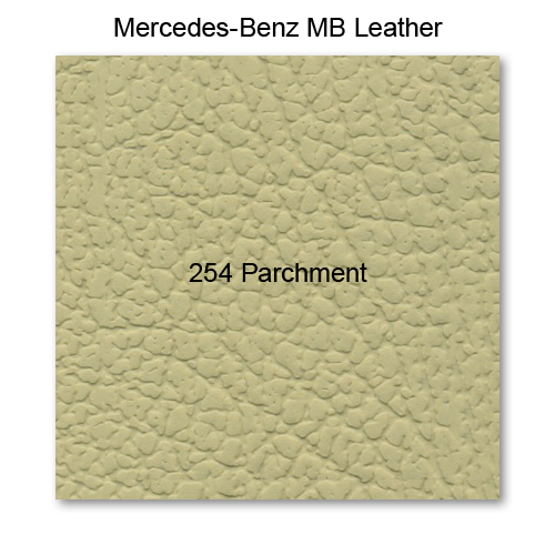 Mercedes 112 1961-1965, Seat Fnt Backrest Rr Panel, Leather, 254 Parchment, Sedan