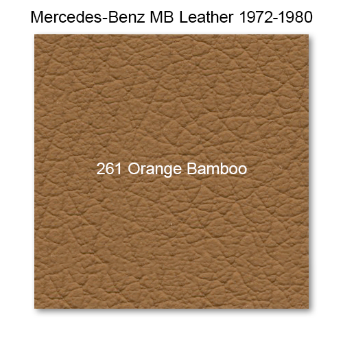 Mercedes 114 1973, Headrest Fnt, Leather, 261 Orange Bamboo, Coupe, with Pad