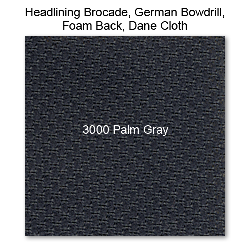 Headliner Material Foam Back raw material, 3000 Palm Gray 