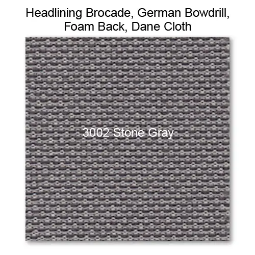 Headliner Material Foam Back raw material, 3002 Stone Gray 