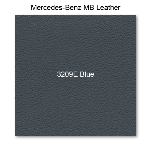 Mercedes 111 1960-1965, Seat Fnt Bottom, Leather, 3209E Blue, Bench Seat, Plain Insert, Blind Stitch