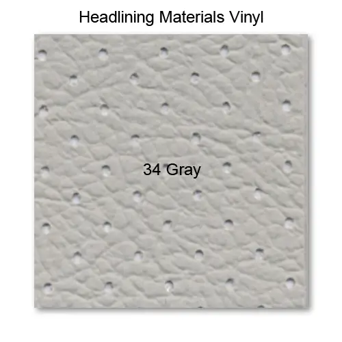 Vinyl Headliner raw material, 34 Gray 55" wide