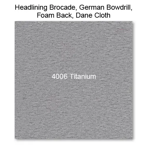 Headliner Material Foam Back raw material, 4006 Titanium 49" wide