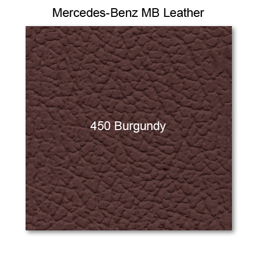 Mercedes 123 1980-1982, Seat Fnt Backrest Rr Panel, Leather, 450 Burgundy, Sedan