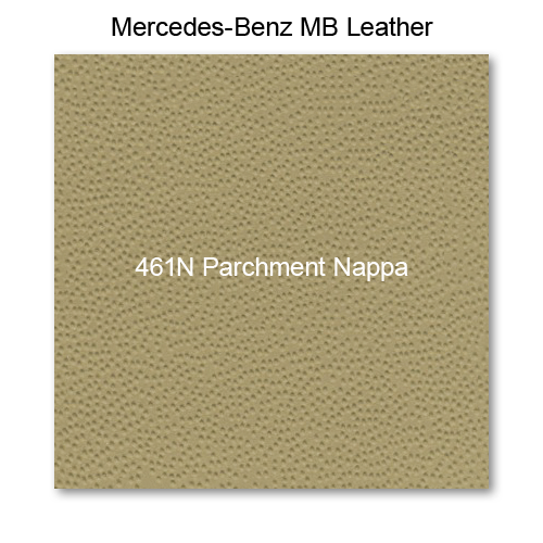 Mercedes 140 1991-1993, Armrest Fnt, Leather, 461N Parchment, No Lid Compartment, Plain