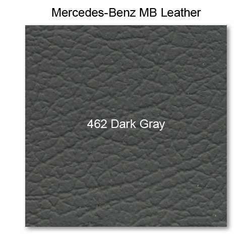 Mercedes 140 1991-1993, Armrest Fnt, Leather, 462 Dark Gray, No Lid Compartment, Plain