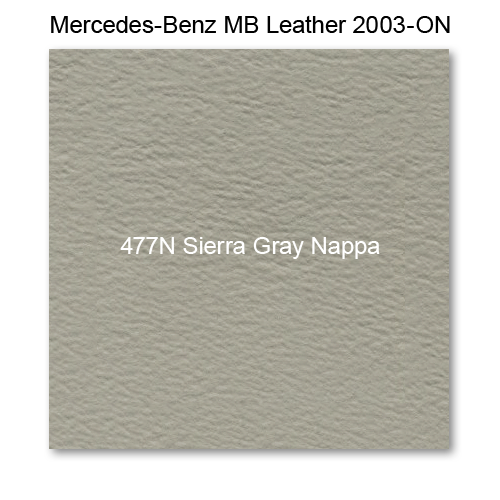 Mercedes 220 2003-2006, Cover Armrest Lid, Leather, 477N Sierra Gray