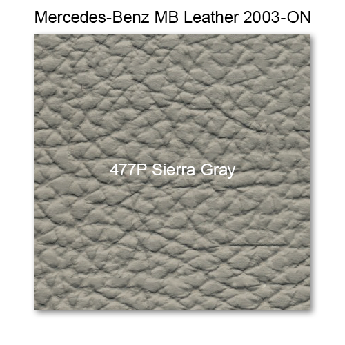 Mercedes 211 2003-2007, Seat Rr Bottom, Leather, 477P Sierra Gray, Non Fldng