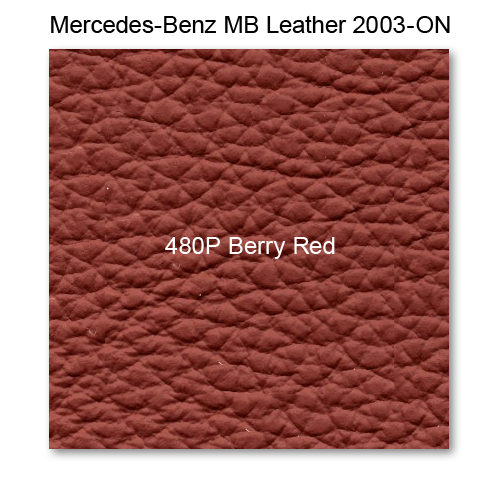 Mercedes 230 2003-2005, Headrest Fnt, Leather, 480P Berry Red