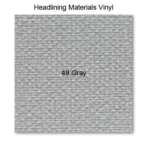 Vinyl Headliner raw material, 49 Gray 55" wide