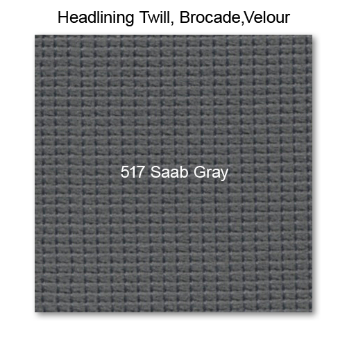 Headliner Material Twill raw material, 517 SAAB Gray 