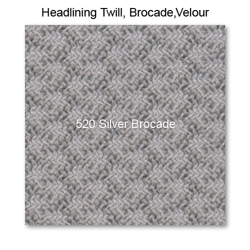 Headliner Material Brocade raw material, 520 Silver 