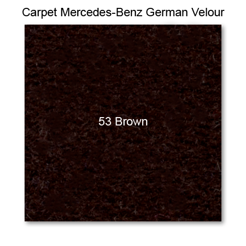 Carpet German Velour 53 Brown, 60" wide