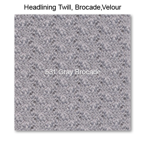 Headliner Material Brocade raw material, 531 Gray 