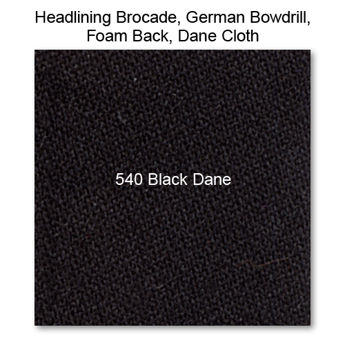 Headliner Material Dane Cloth raw material, 540 Black 