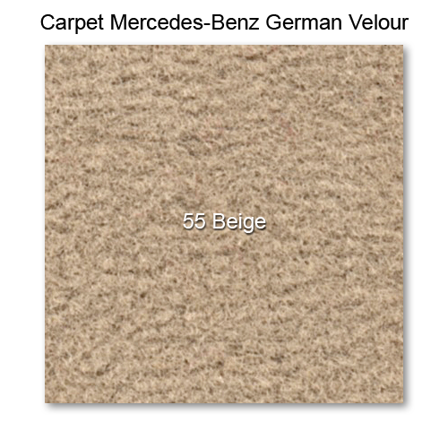 Carpet German Velour 55 Beige, 60" wide