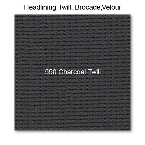Headliner Material Twill raw material, 550 Charcoal 57" wide