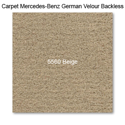 Carpet German Velour Backless 5560 Beige, 60" wide