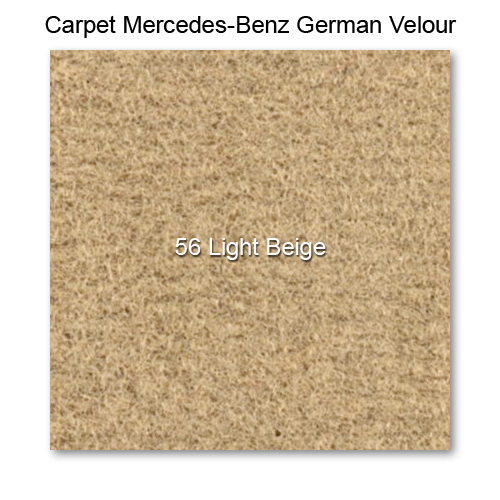 Carpet German Velour 56 Lt Beige, 60" wide
