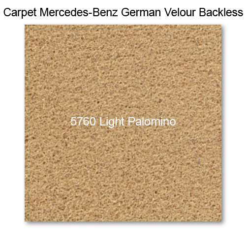 Carpet German Velour Backless 5760 Lt Palomino, 60" wide
