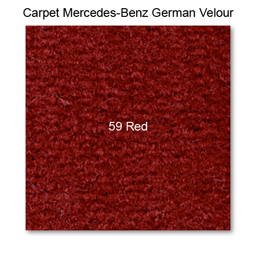 Carpet German Velour 59 Red, 60" wide