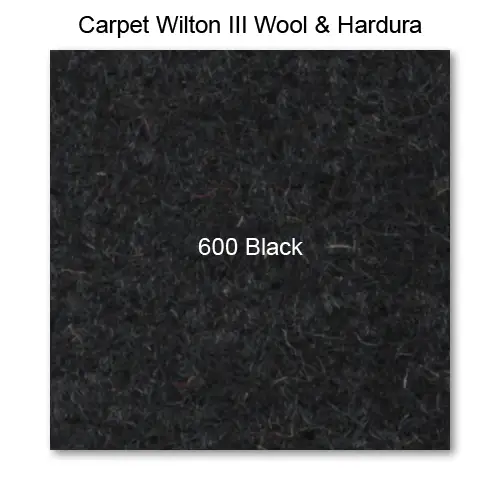 Carpet Wilton Wool III 600 Black, 42" wide