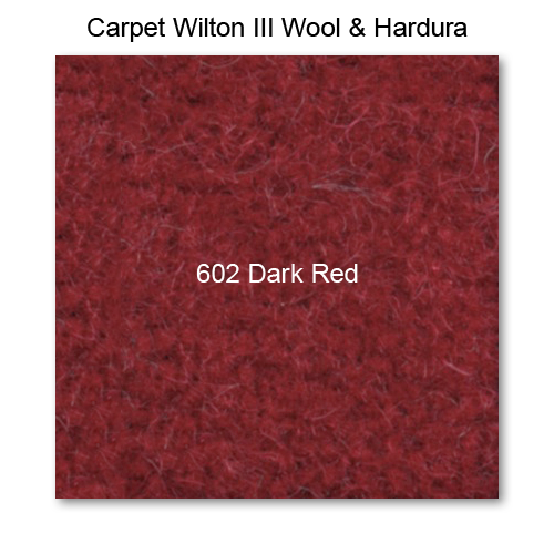 Carpet Wilton Wool III 602 Dark Red, 40" wide