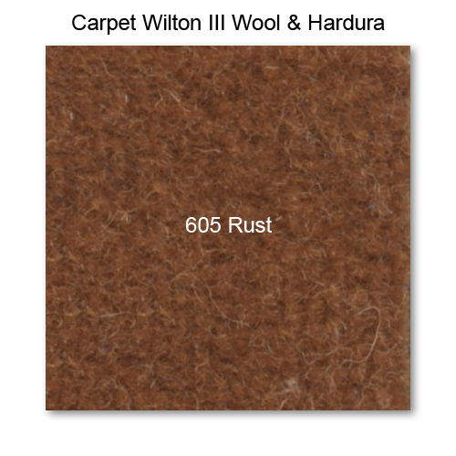 Carpet Wilton Wool III 605 Rust, 42" wide